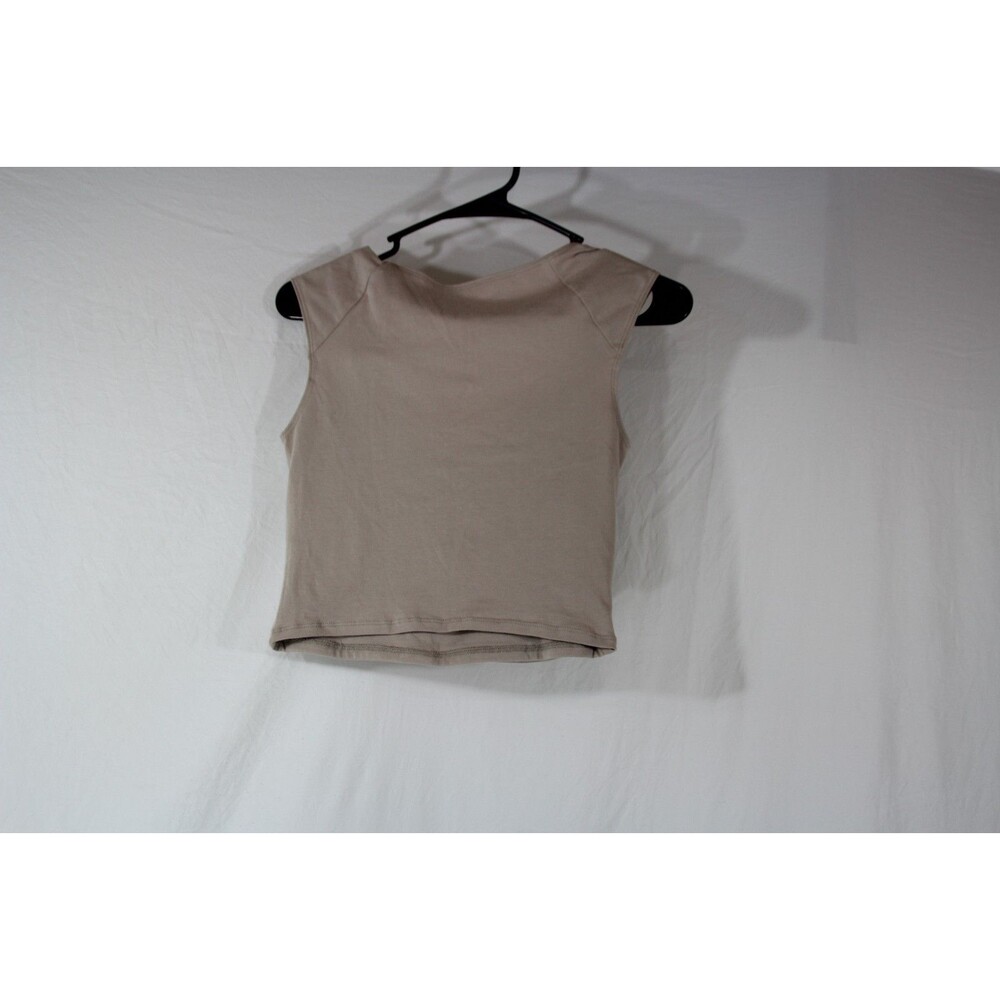 Hollister Women's Crop Top Nude Everyday Layering City Street Wear Teen Size M - Picture 4 of 5